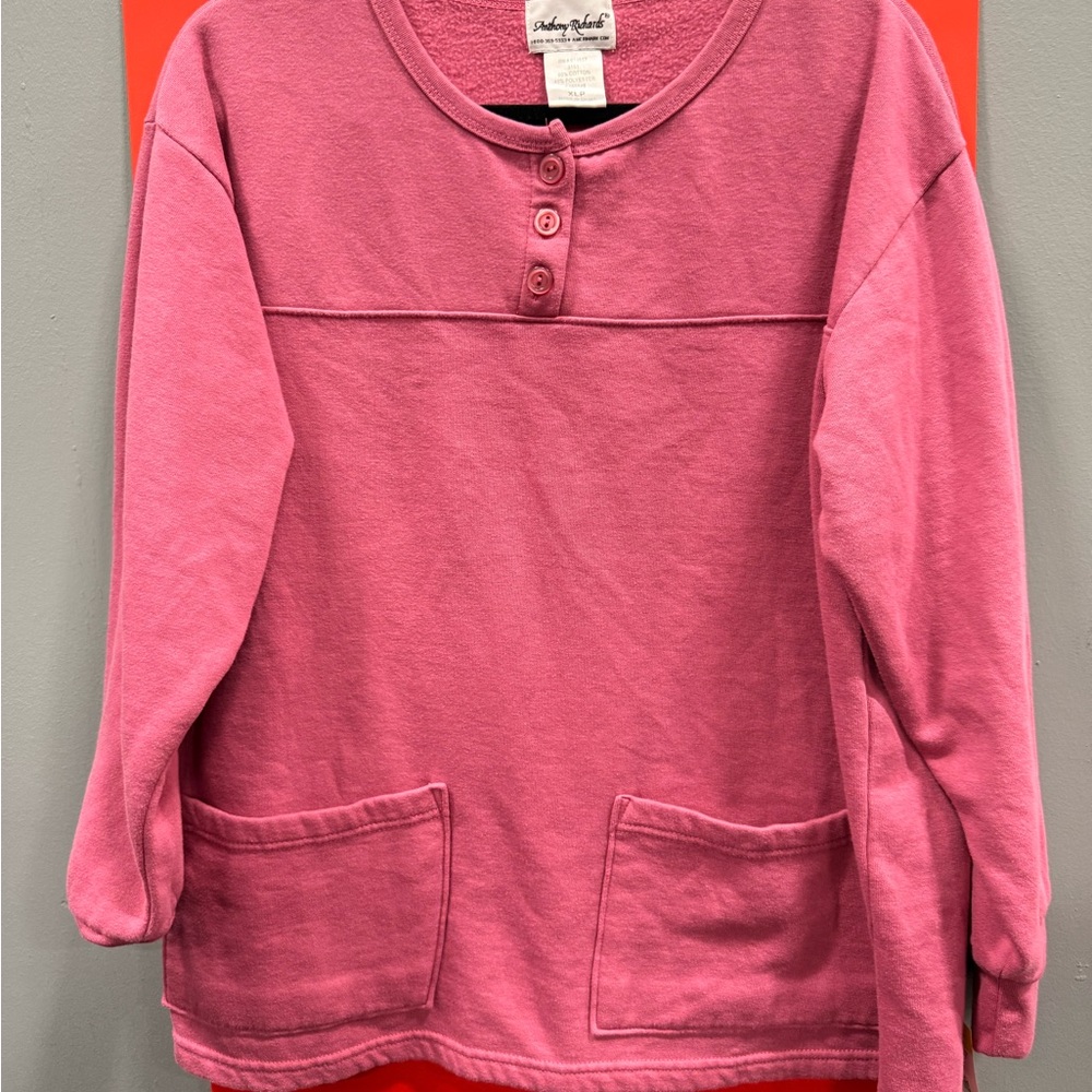 Anthony Richards Pink Relaxed Fit Hoodie